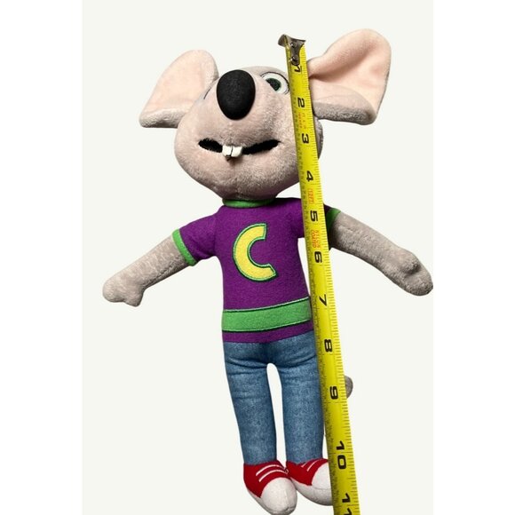 Chuck E. Cheese Plush Toy With Jeans & Purple Shirt - Picture 5 of 9